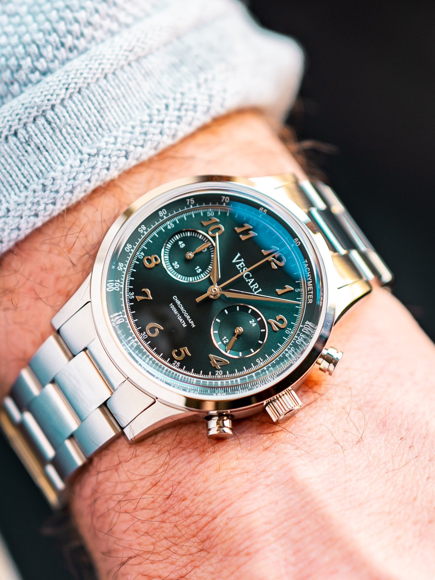 Vescari Watch Co. Chestor 'Midnight Green' Limited Edition (Steel)