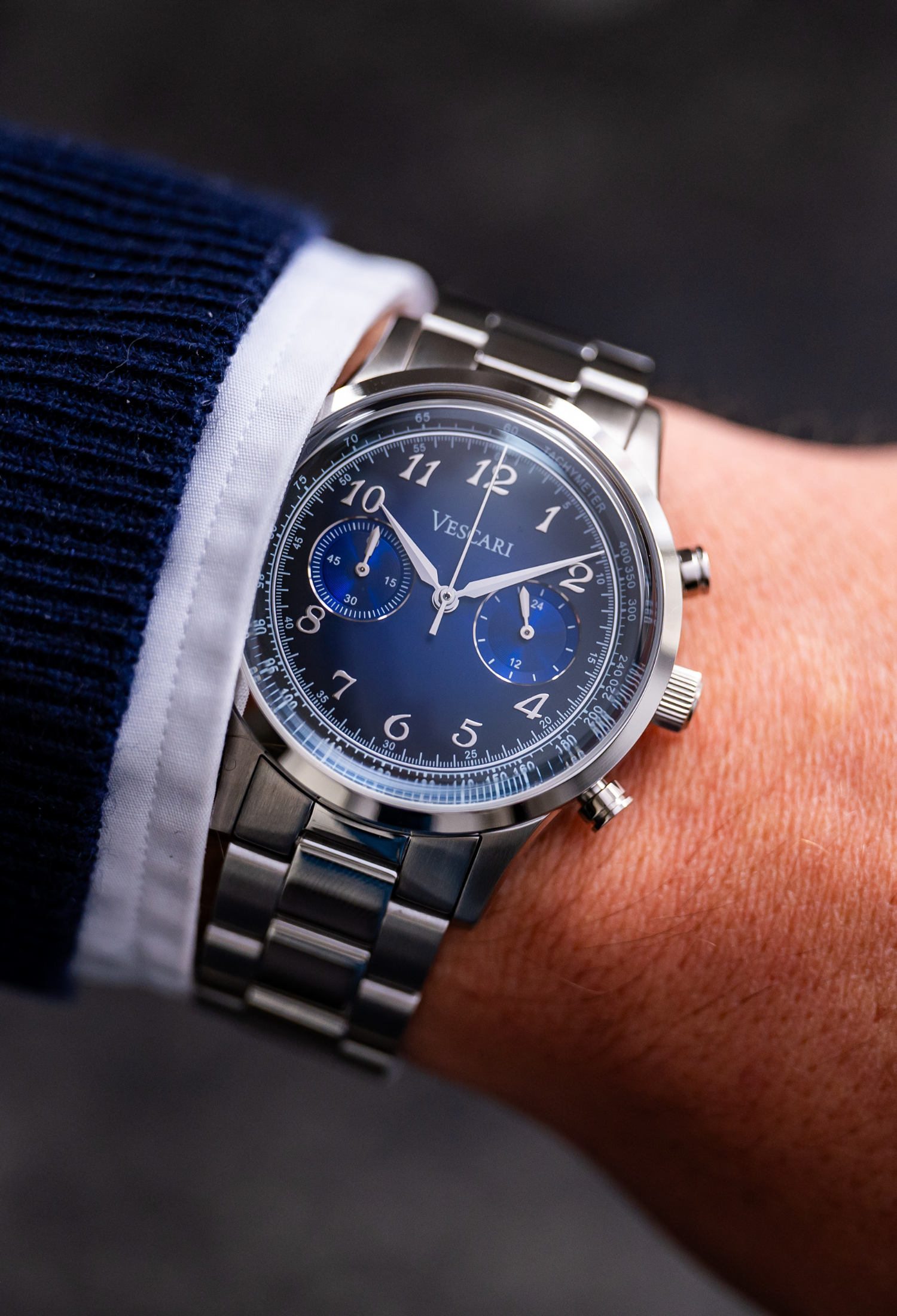 Vescari Watch Co. Chestor 'Fume Blue' Limited Edition