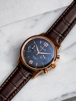 The Chestor Rosegold/Black - Brown Leather